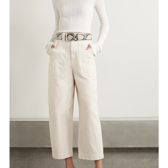 KHAITE Cream Women Hewey Jeans - Picture 3 of 8